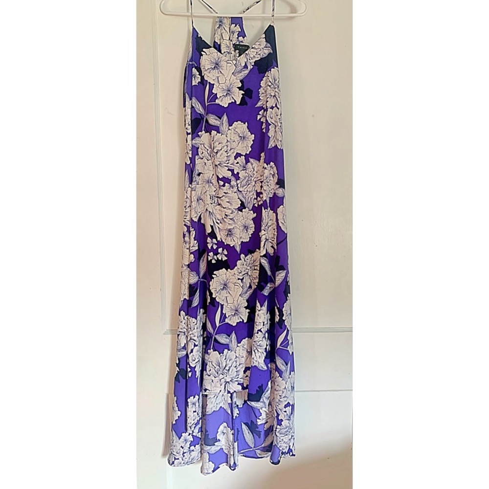 TAHARI floral midi dress
